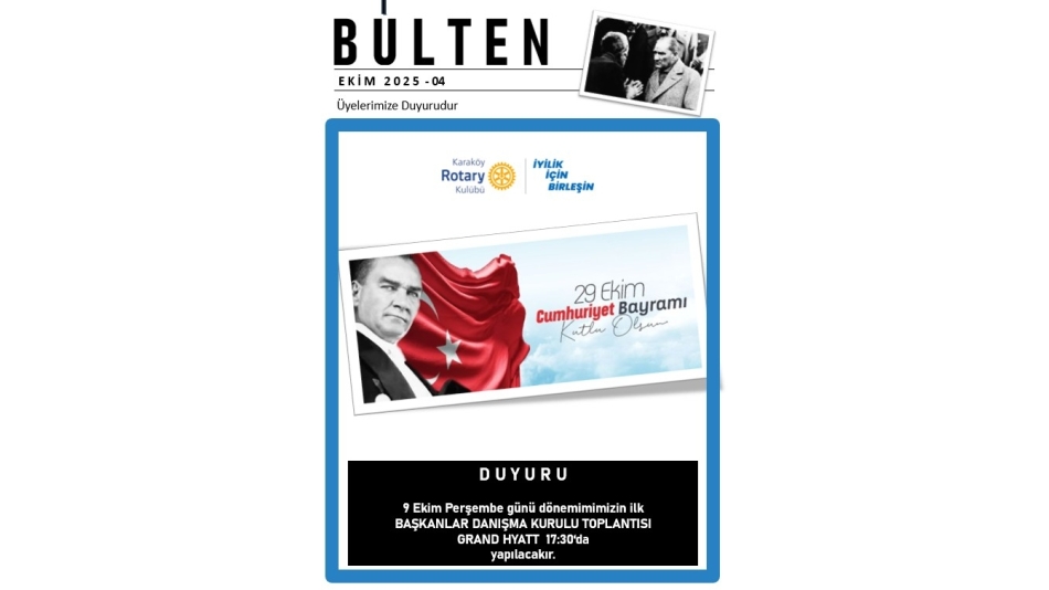 KAraköy RK KAsım 2025 Bülteni