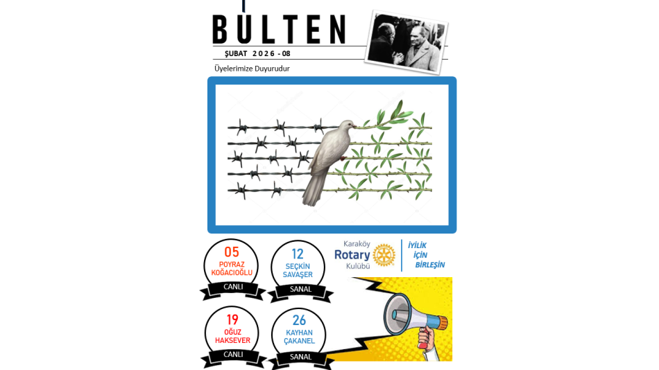 Karaköy RK 2026 Şubat Bülteni